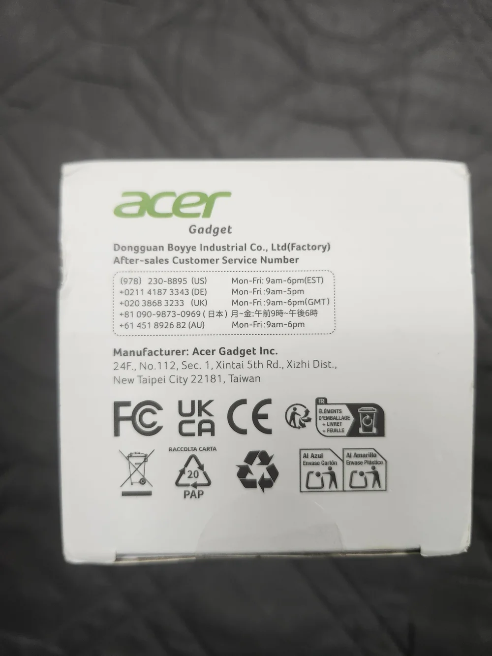 Acer OMR290 Dual Mode Ergonomic Wireless Mouse